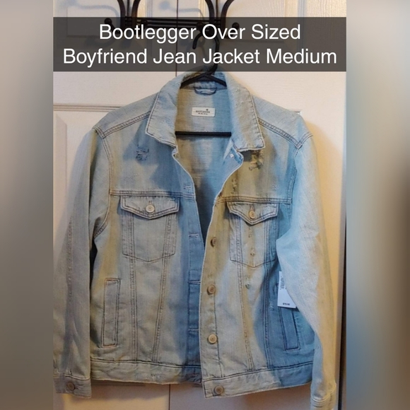 Bootlegger oversized boyfriend jeans jacket medium - Picture 1 of 4